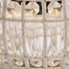 Art deco hanglamp kristal met zilver 35 cm - kasbah