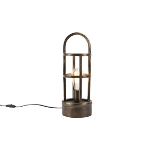 Art Deco tafellamp brons 41 cm - Kevie