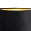 Art deco wandlamp zwart met velours kap - stacca