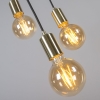 Art deco hanglamp goud 3-lichts - facil