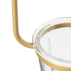 Art deco hanglamp goud met wit glas 3-lichts - isabella
