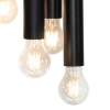 Art deco hanglamp zwart 12-lichts - tubi