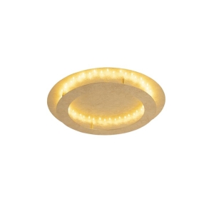 Art deco plafondlamp goud/messing 50 cm incl. LED - Belle