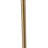 Bronze tafellamp met linnen kap taupe 35cm - parte