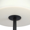 Buiten vloerlamp zwart met witte kap 35 cm ip65 - virginia