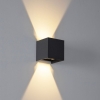 Buiten wandlamp zwart incl. LED 2-lichts IP54 - Edwin