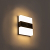 Buitenwandlamp zwart ip44 incl. Led met licht-donker sensor - dualy
