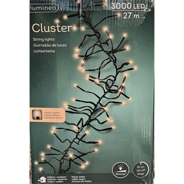 Clusterverlichting lumineo 3000-lamps led 'classic warm-1