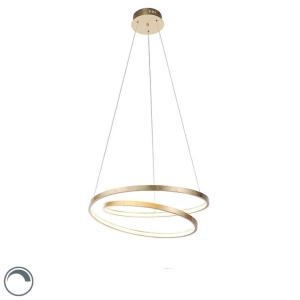 Design hanglamp goud 55 cm incl. LED dimbaar - Rowan