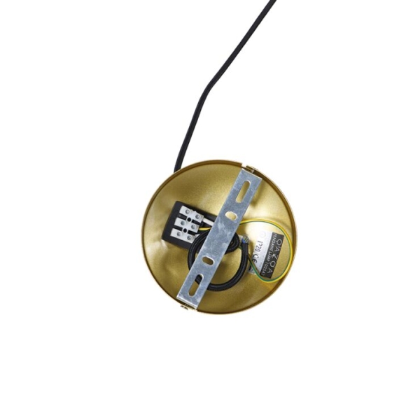 Design hanglamp goud met zwart 60 cm - dobrado