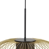 Design hanglamp goud met zwart 60 cm - marnie