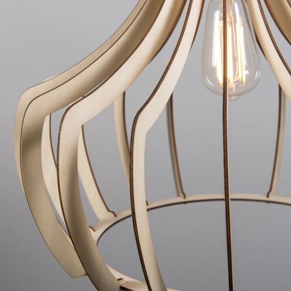 Design hanglamp hout - twan