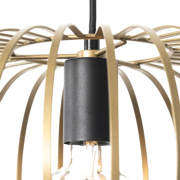 Design hanglamp messing 2-lichts - johanna