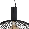 Design hanglamp rond zwart 70 cm - dos