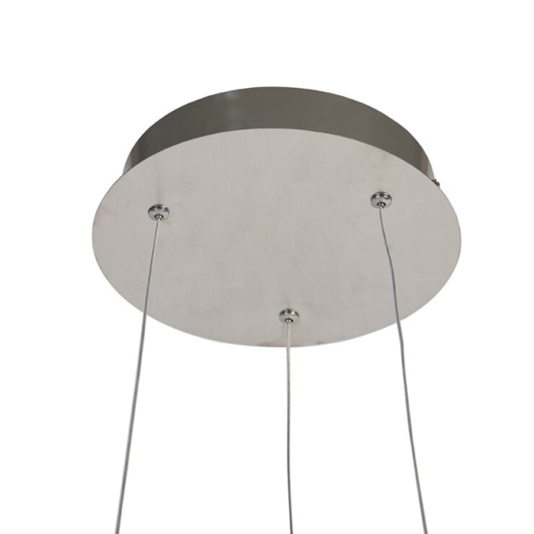 Design hanglamp staal incl. Led 3-staps dimbaar - ruta