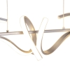 Design hanglamp zilver dimbaar incl. Led - krisscross