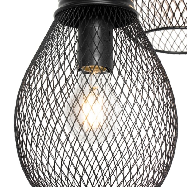 Design hanglamp zwart 3-lichts - raga