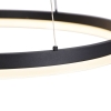 Design hanglamp zwart 60 cm incl. Led 3-staps dimbaar - anello