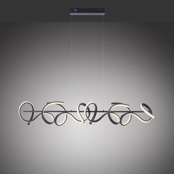 Design hanglamp zwart incl. Led en dimmer - krisscross