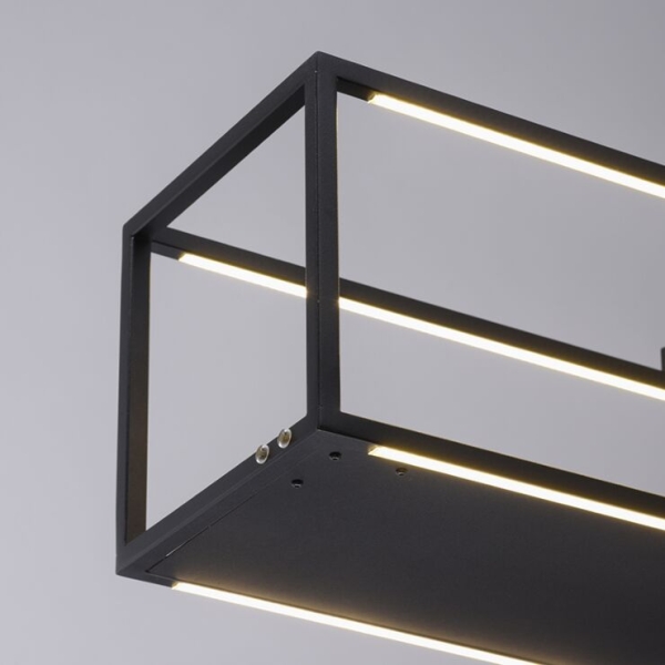 Design hanglamp zwart incl. Led met touch dimmer - jitske