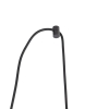 Design hanglamp zwart met smoke glas 3-lichts 226 cm - qara