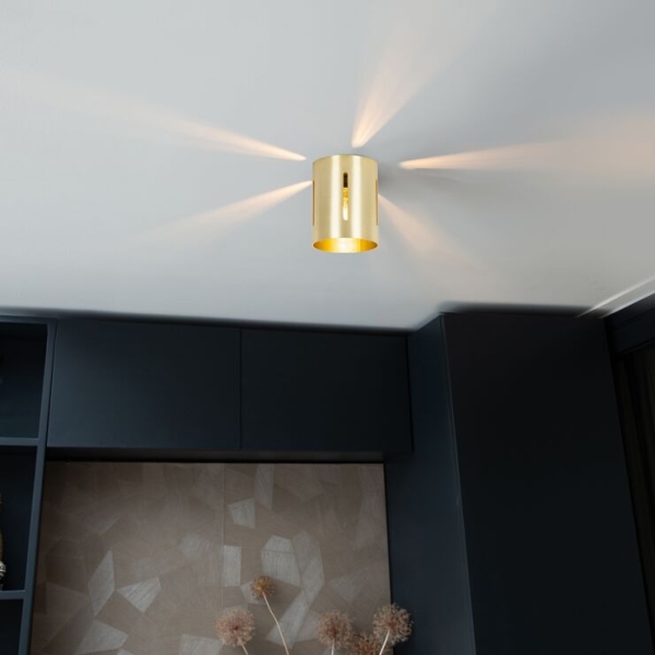 Design plafondlamp goud - yana