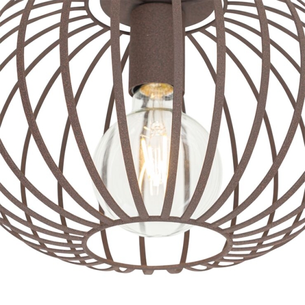 Design plafondlamp roestbruin 30 cm - johanna