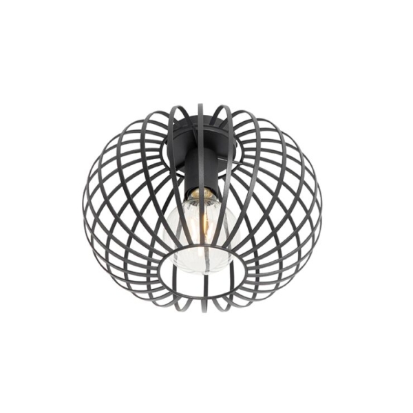 Design plafondlamp zwart 30 cm - johanna
