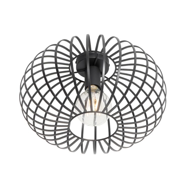 Design plafondlamp zwart 39 cm - johanna
