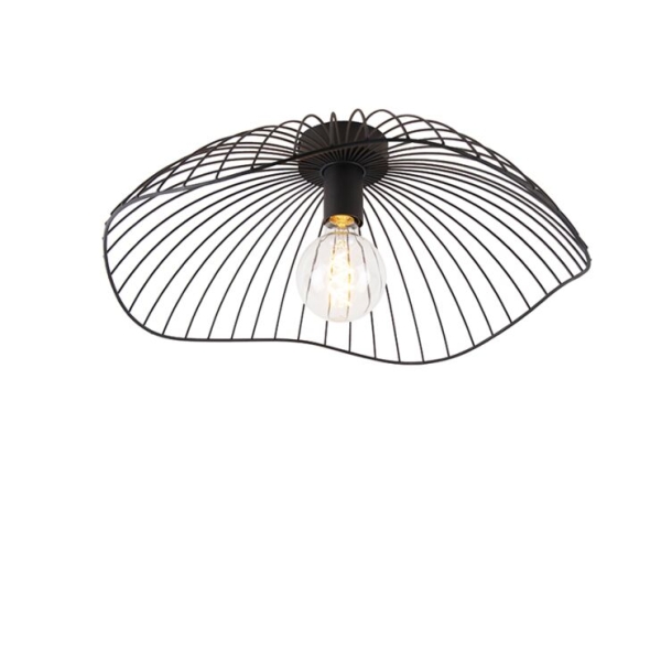 Design plafondlamp zwart 50 cm - pua
