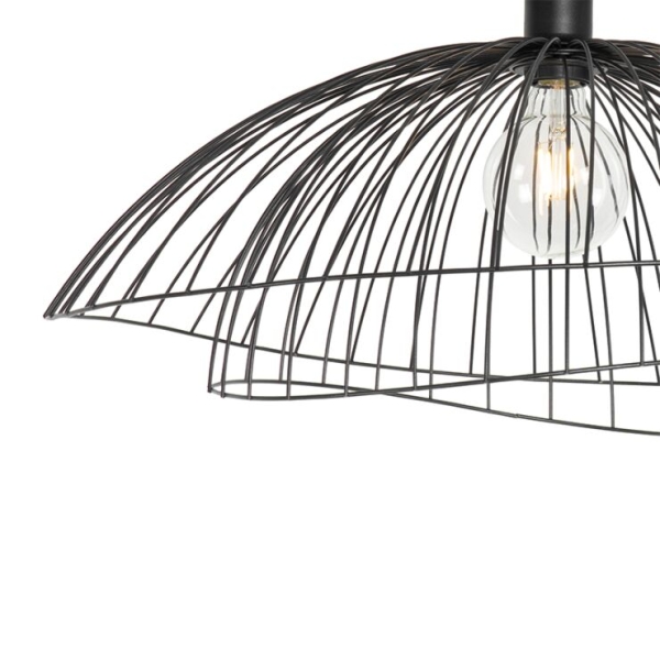 Design plafondlamp zwart 66 cm - pua