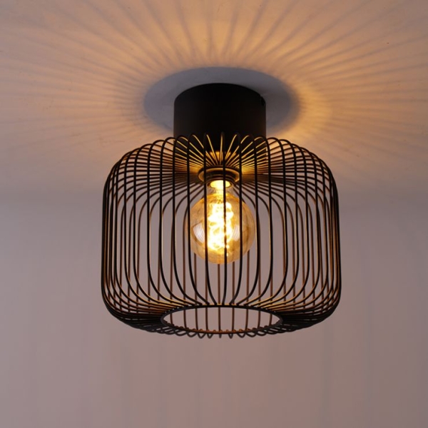 Design plafondlamp zwart - baya