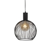 Design ronde hanglamp zwart 30 cm - dos