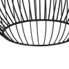Design ronde hanglamp zwart 30 cm - dos
