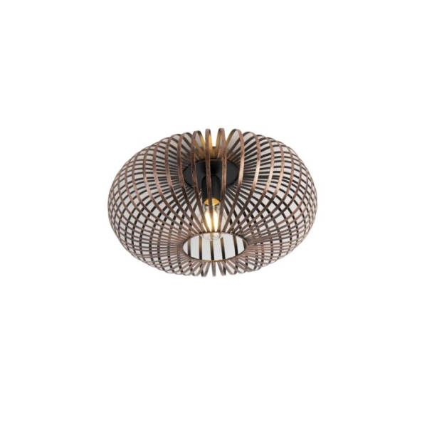 Design ronde plafondlamp roestbruin - johanna