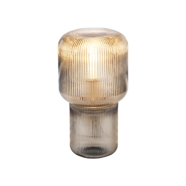 Design tafellamp amber glas - zonat