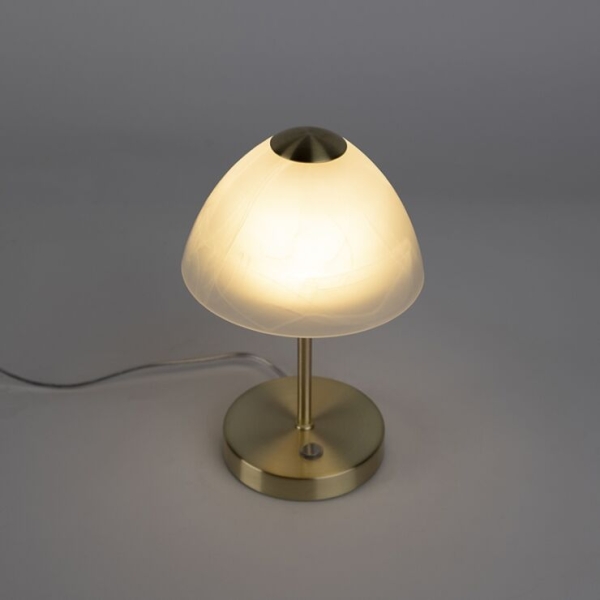Design tafellamp goud incl. Led dimbaar met touch - joya