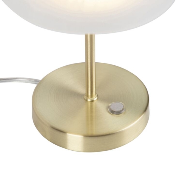 Design tafellamp goud incl. Led dimbaar met touch - joya