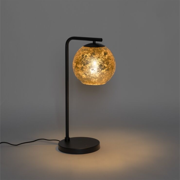 Design tafellamp goud met zwart - bert