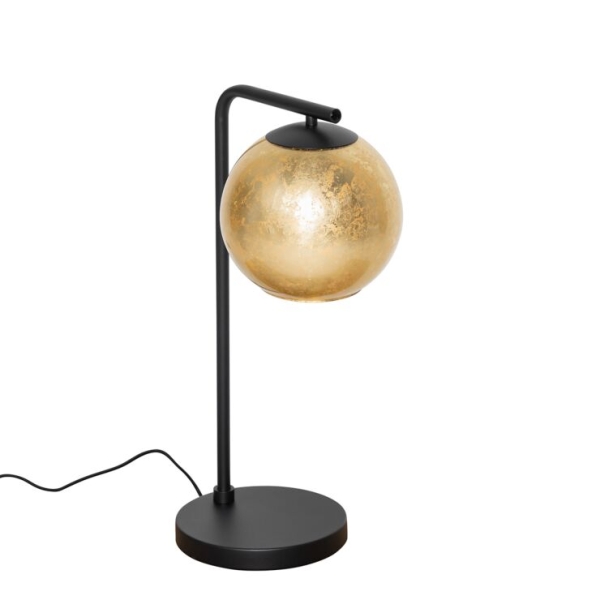 Design tafellamp goud met zwart - bert