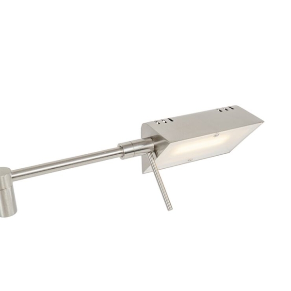 Design tafellamp staal incl. Led met touch dimmer - notia