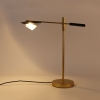 Design tafellamp zwart met goud - sinem