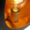 Design tafellamp zwart met gouden binnenkant 36 cm - cova