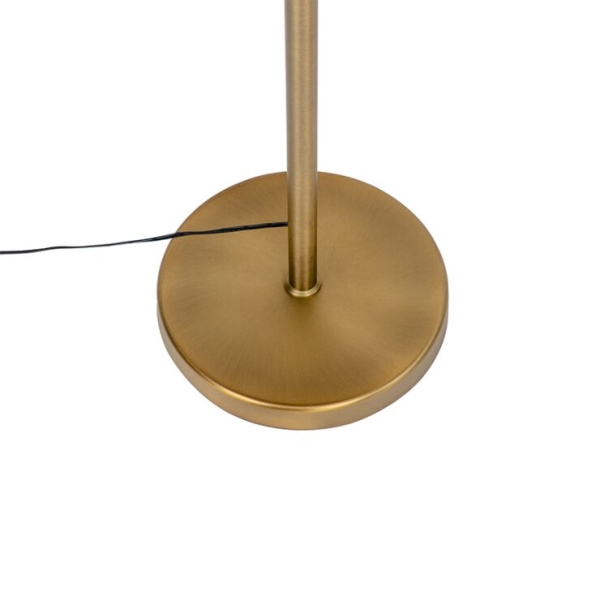 Design vloerlamp brons incl. Led met touch dimmer - notia