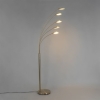 Design vloerlamp messing incl. Led 5 lichts sixties trento 14