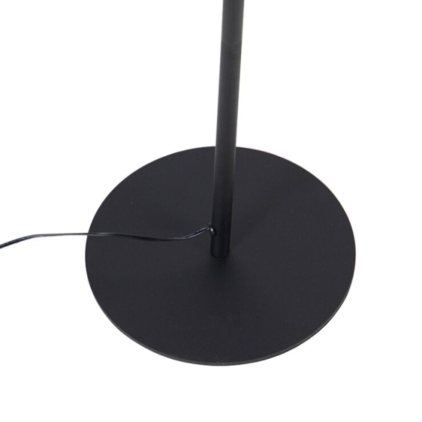 Design vloerlamp zwart incl. Led met touch dimmer - palka