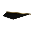Design vloerlamp zwart met goud 3-lichts - sinem