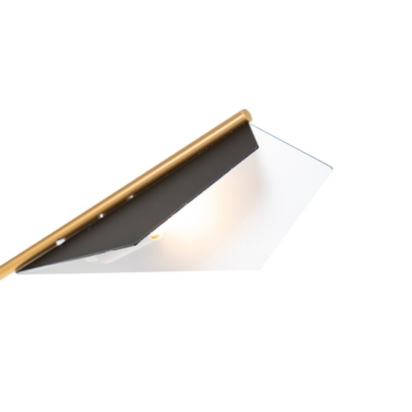 Design vloerlamp zwart met goud - sinem