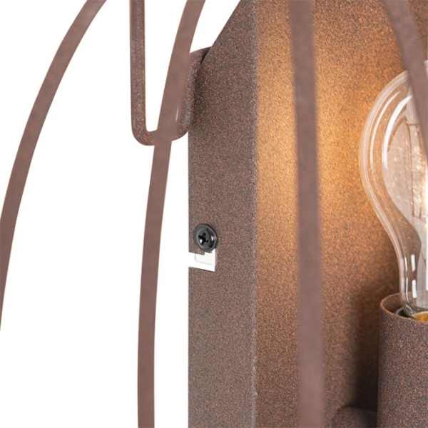 Design wandlamp roestbruin 39 cm - johanna