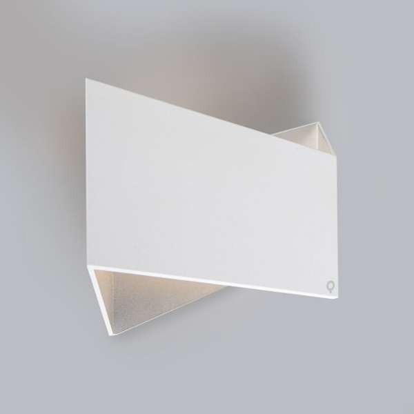 Design wandlamp wit - fold